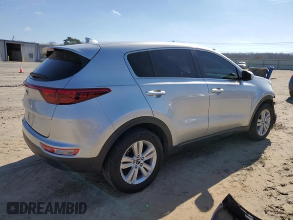 2017 Kia Sportage LX with VIN KNDPM3AC9H7232676, listed as a Copart auction lot 43742805 with 136,794 mi miles and Salvage Title. Bid and sale history available at carsss.com. Image 3.