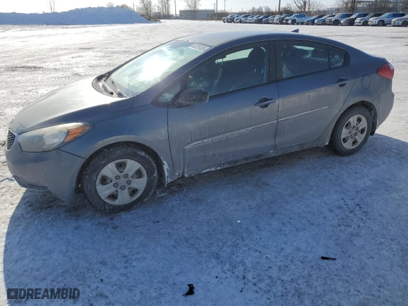 2016 Kia Forte LX with VIN KNAFK4A6XG5465166, listed as a Copart auction lot 44225135 with 187,980 mi miles and Salvage Title. Bid and sale history available at carsss.com. Image 1.