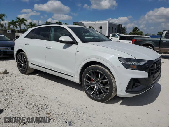 2019 Audi Q8 Prestige z VIN WA1FVAF10KD039615, wystawiony jako Copart lot #55595305 z przebiegiem 67 324 mil mil oraz Szkoda całkowita • Salvage title. Historia ofert i sprzedaży dostępna na DreamBid. Obrazek 4.