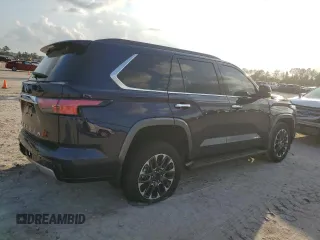 2023 Toyota Sequoia SR5 with VIN 7SVAAABA8PX003412, listed as a Copart auction lot 80063494 with 25,370 mi miles and Salvage Title. Bid and sale history available at carsss.com. Image 3.