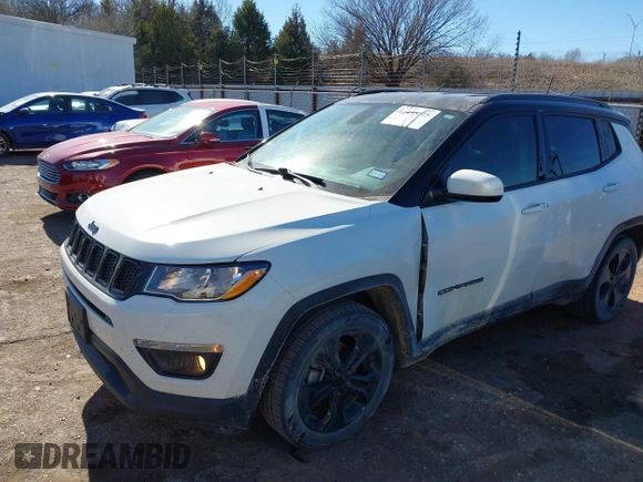 2019 Jeep Compass Latitude with VIN 3C4NJCBB9KT623674, listed as a IAAI auction lot 41455725 with 119,392 mi miles and . Bid and sale history available at DreamBid. Image 17.