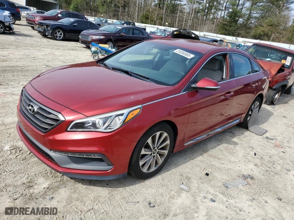 2015 Hyundai Sonata 2.4L Sport with VIN 5NPE34AF6FH086689, listed as a Copart auction lot 51050585 with 107,890 mi miles and Salvage Title. Bid and sale history available at carsss.com. Image 1.