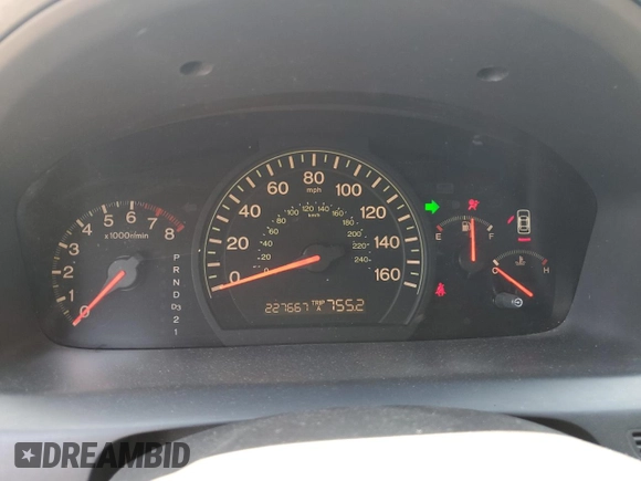 2005 Honda Accord LX with VIN 3HGCM56475G704595, listed as a Copart auction lot 57961995 with 227,667 mi miles and Salvage title. Bid and sale history available at DreamBid. Image 9.