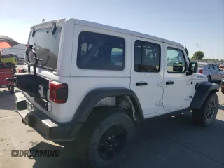 2023 Jeep Wrangler Rubicon 20th Anniversary with VIN 1C4JJXR63PW538877, listed as a Copart auction lot 57635015 with 25,924 mi miles and Salvage title. Bid and sale history available at DreamBid. Image 3.