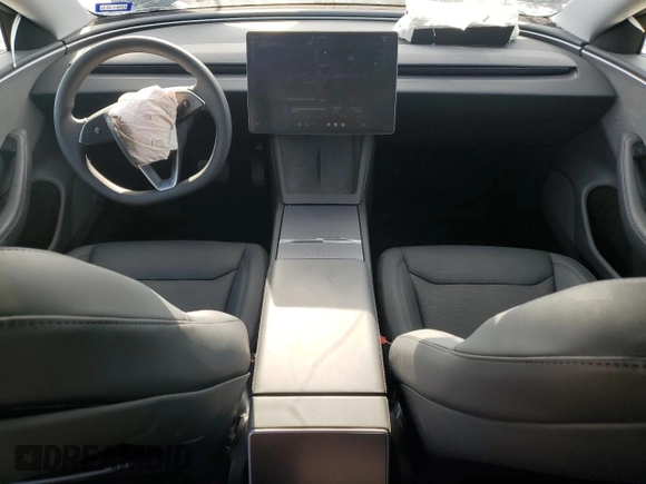 2024 Tesla Model 3 with VIN 5YJ3E1EA5RF741345, listed as a Copart auction lot 51535165 with 7,372 mi miles and Salvage Title. Bid and sale history available at DreamBid. Image 8.
