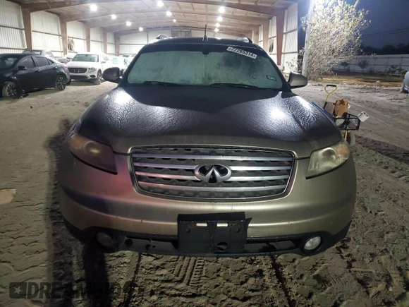2005 Infiniti FX35 with VIN JNRAS08W95X220341, listed as a Copart auction lot 77265314 with 0 mi miles and Clean Title. Bid and sale history available at carsss.com. Image 5.