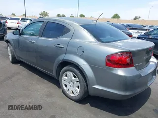 2012 Dodge Avenger SE with VIN 1C3CDZAB0CN247553, listed as a IAAI auction lot 42164424 with 103,463 mi miles and . Bid and sale history available at carsss.com. Image 3.