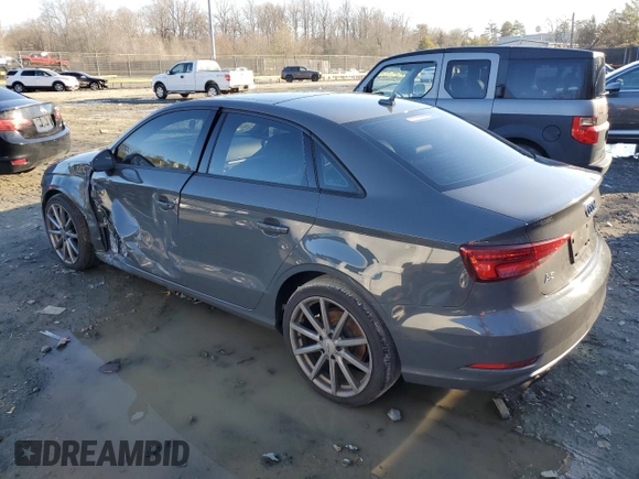 2017 Audi A3 Sedan Premium with VIN WAUAUGFF1H1060885, listed as a Copart auction lot 45516145 with 64,494 mi miles and Salvage Title. Bid and sale history available at carsss.com. Image 2.