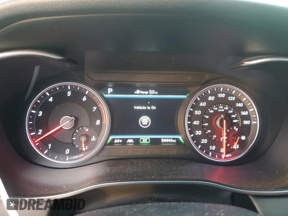 2019 Genesis G70 Advanced z VIN KMTG44LA0KU020504, wystawiony jako Copart lot #83984724 z przebiegiem 54 444 mil mil oraz Szkoda całkowita • Salvage title. Historia ofert i sprzedaży dostępna na DreamBid. Obrazek 9.