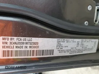 2021 Jeep Compass Trailhawk with VIN 3C4NJDDB1MT523820, listed as a Copart auction lot 45892595 with 81,406 mi miles and Salvage title. Bid and sale history available at DreamBid. Image 14.