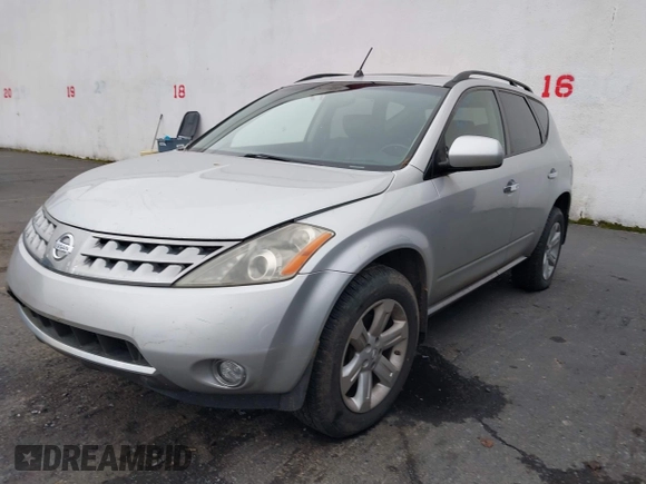 2007 Nissan Murano S with VIN JN8AZ08W47W624088, listed as a IAAI auction lot 41620251 with 182,953 mi miles. Bid and sale history available at carsss.com. Image 2.