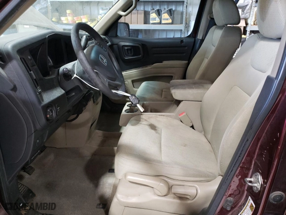 2009 Honda Ridgeline RT with VIN 5FPYK16209B102481, listed as a Copart auction lot 47880495 with 277,328 mi miles and Salvage Title. Bid and sale history available at carsss.com. Image 7.