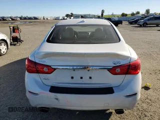 2016 Infiniti Q50 2.0t Premium with VIN JN1CV7AR4GM250223, listed as a Copart auction lot 88310915 with 94,987 mi miles and Salvage Title. Bid and sale history available at carsss.com. Image 6.