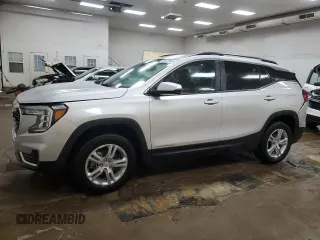 2022 GMC Terrain SLE with VIN 3GKALTEV3NL249523, listed as a Copart auction lot 56472945 with 27,620 mi miles and Salvage title. Bid and sale history available at DreamBid. Image 1.