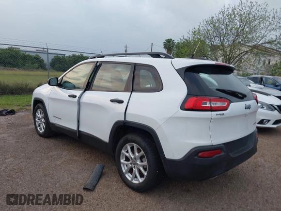 2015 Jeep Cherokee Sport with VIN 1C4PJLAB5FW761559, listed as a IAAI auction lot 41957494 with 54,614 mi miles. Bid and sale history available at carsss.com. Image 3.