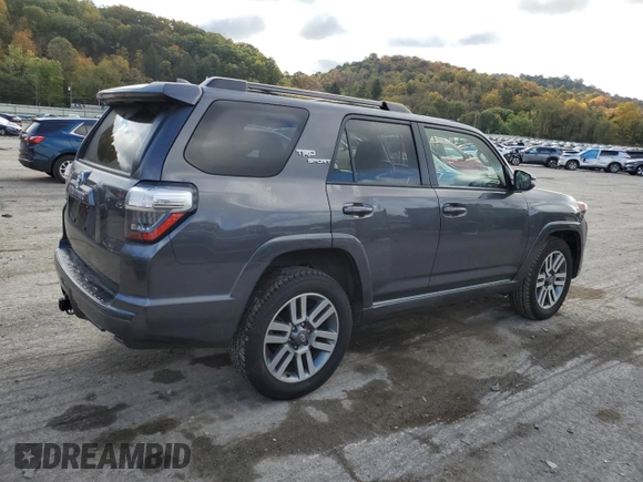 2022 Toyota 4Runner TRD Sport with VIN JTEAU5JR4N5264461, listed as a Copart auction lot 76233154 with 29,836 mi miles and Salvage title. Bid and sale history available at DreamBid. Image 3.