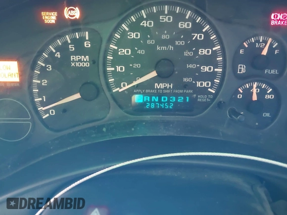 2002 Chevrolet Tahoe LS with VIN 1GNEC13V42J188049, listed as a IAAI auction lot 42538707 with 287,452 mi miles and . Bid and sale history available at DreamBid. Image 16.