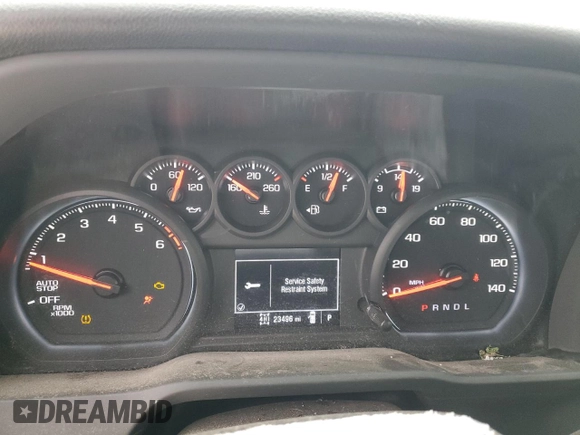 2023 GMC Sierra 1500 with VIN 3GTNUAED0PG362010, listed as a Copart auction lot 87900335 with 23,496 mi miles and Salvage Title. Bid and sale history available at DreamBid. Image 9.