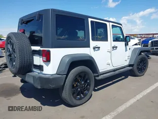 2017 Jeep Wrangler Unlimited Sport with VIN 1C4BJWDG6HL711082, listed as a IAAI auction lot 42036092 with 52,400 mi miles. Bid and sale history available at carsss.com. Image 4.