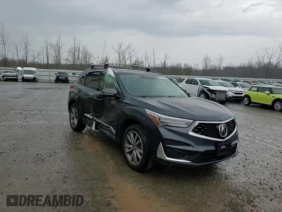 2021 Acura RDX w/Technology Package with VIN 5J8TC2H54ML010147, listed as a Copart auction lot 49976054 with 0 mi miles and Salvage Title. Bid and sale history available at carsss.com. Image 11.