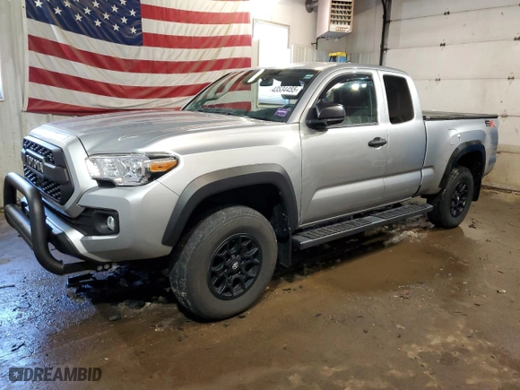 2022 Toyota Tacoma 4WD SR with VIN 3TYSX5EN5NT013616, listed as a Copart auction lot 43534455 with 19,177 mi miles and Salvage Title. Bid and sale history available at carsss.com. Image 1.