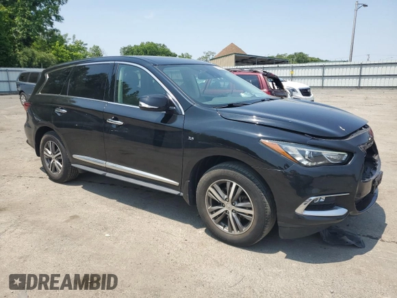 2020 Infiniti QX60 Pure with VIN 5N1DL0MM7LC518210, listed as a Copart auction lot 59403765 with 55,171 mi miles and Salvage title. Bid and sale history available at DreamBid. Image 4.