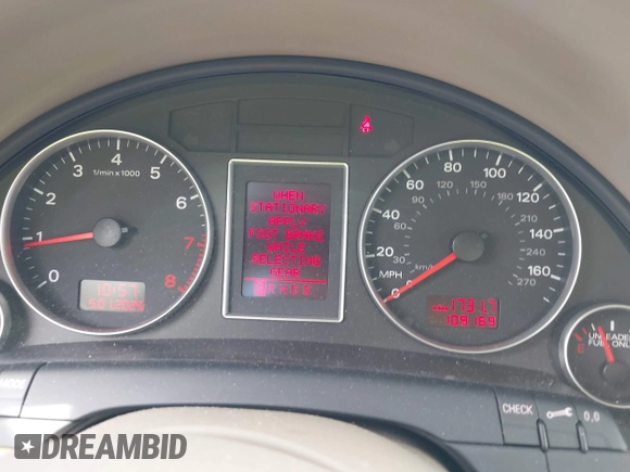 2007 Audi A4 3.2L z VIN WAUKH78E47A162046, wystawiony jako IAAI lot #42151391 z przebiegiem 109 169 mil mil oraz . Historia ofert i sprzedaży dostępna na DreamBid. Obrazek 7.