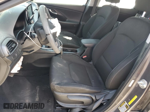 2019 Hyundai Elantra GT with VIN KMHH35LE1KU118547, listed as a Copart auction lot 71058944 with 0 mi miles and Salvage Title. Bid and sale history available at carsss.com. Image 7.