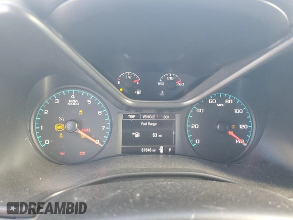 2021 Chevrolet Colorado 2WD Work Truck with VIN 1GCGSBEA2M1192933, listed as a Copart auction lot 83776604 with 67,846 mi miles and Salvage title. Bid and sale history available at DreamBid. Image 9.