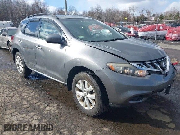 2014 Nissan Murano S with VIN JN8AZ1MW4EW514506, listed as a IAAI auction lot 41423337 with 127,981 mi miles and . Bid and sale history available at DreamBid. Image 1.
