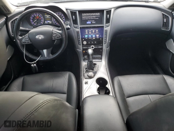 2017 Infiniti Q50 3.0t Premium with VIN JN1EV7AP7HM730037, listed as a Copart auction lot 79605044 with 106,596 mi miles and Salvage Title. Bid and sale history available at carsss.com. Image 8.