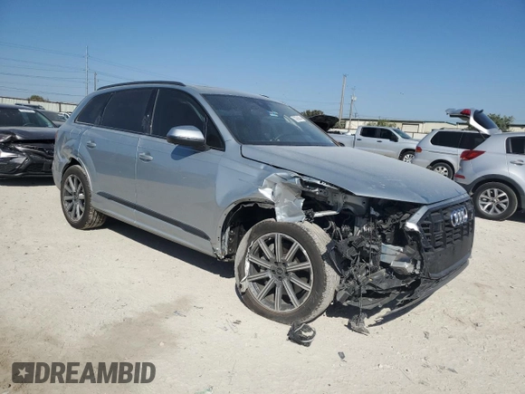 2024 Audi Q7 Premium Plus with VIN WA1LCBF74RD003858, listed as a Copart auction lot 73796074 with 9,755 mi miles and Salvage Title. Bid and sale history available at carsss.com. Image 4.