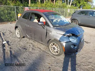 2012 FIAT 500 Pop with VIN 3C3CFFDR2CT360843, listed as a IAAI auction lot 41536526 with 138,555 mi miles. Bid and sale history available at carsss.com. Image 1.