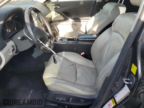 2010 Lexus IS 250 with VIN JTHBF5C28A5125252, listed as a Copart auction lot 53668105 with 147,141 mi miles and Salvage Title. Bid and sale history available at carsss.com. Image 7.