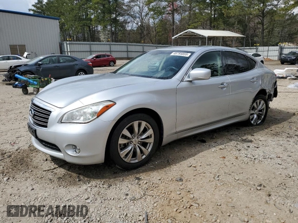 2012 Infiniti M37 with VIN JN1BY1AP6CM334908, listed as a Copart auction lot 48795855 with 149,648 mi miles and Salvage Title. Bid and sale history available at carsss.com. Image 1.