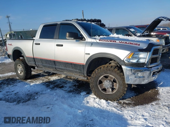 2012 Ram 2500 Power Wagon with VIN 3C6TD5ET3CG134915, listed as a IAAI auction lot 41393898 with 139,118 mi miles. Bid and sale history available at carsss.com. Image 1.