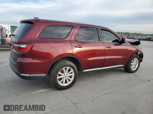 2020 Dodge Durango SXT Plus with VIN 1C4RDJAG7LC262615, listed as a Copart auction lot 83394644 with Not Provided miles and Clean Title. Bid and sale history available at DreamBid. Image 3.