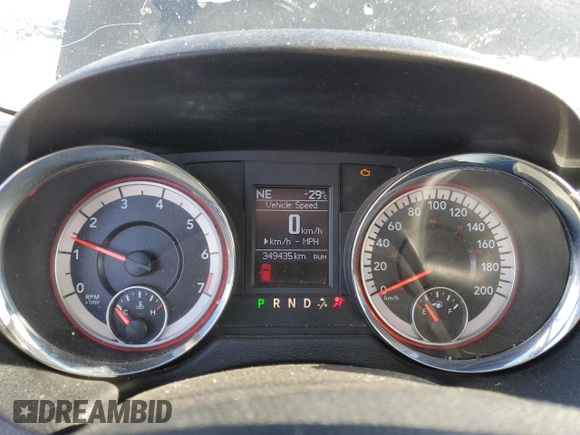 2017 Dodge Grand Caravan Crew Plus with VIN 2C4RDGDG6HR775156, listed as a Copart auction lot 48511115 with 349,435 mi miles and Salvage Title. Bid and sale history available at DreamBid. Image 9.