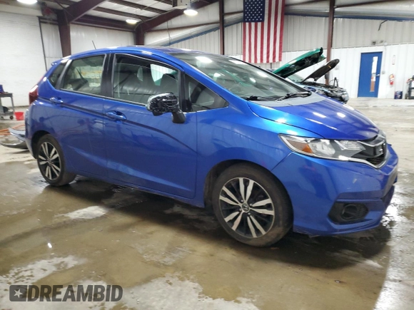 2018 Honda Fit EX with VIN 3HGGK5H81JM728877, listed as a Copart auction lot 57211285 with 53,905 mi miles and Salvage title. Bid and sale history available at DreamBid. Image 4.