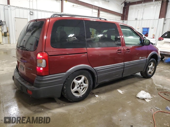 2000 Pontiac Montana z VIN 1GMDU03EXYD365251, wystawiony jako Copart lot #79131854 z przebiegiem 182 527 mil mil oraz Nie do naprawy • Non repairable. Historia ofert i sprzedaży dostępna na DreamBid. Obrazek 3.