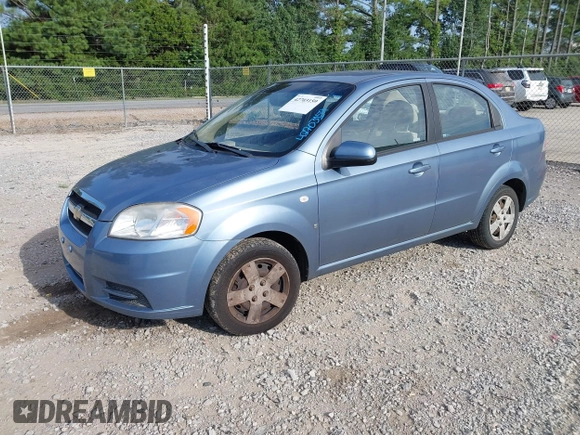 2007 Chevrolet Aveo LS with VIN KL1TD56677B048076, listed as a IAAI auction lot 42703159 with 68,183 mi miles and . Bid and sale history available at DreamBid. Image 2.