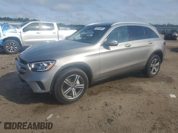 2021 Mercedes-Benz GLC 300 with VIN W1N0G8DB4MV279217, listed as a Copart auction lot 56144895 with 34,886 mi miles and Salvage title. Bid and sale history available at DreamBid. Image 1.