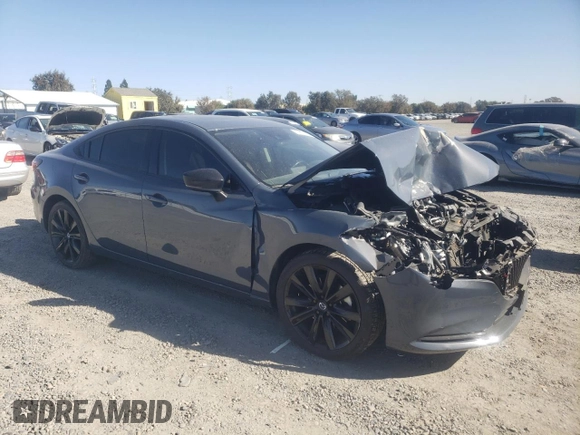 2021 Mazda 6 Grand Touring Reserve with VIN JM1GL1WY1M1617013, listed as a Copart auction lot 76836264 with 38,484 mi miles and Salvage Title. Bid and sale history available at DreamBid. Image 4.