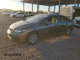 2015 Honda Civic Sedan LX with VIN 2HGFB2F57FH521824, listed as a Copart auction lot 55024385 with 154,775 mi miles and Clean Title. Bid and sale history available at carsss.com. Image 1.