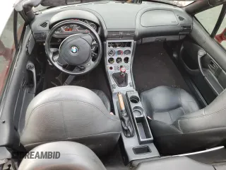 2000 BMW Z3 2.5L with VIN WBACH9349YLF88760, listed as a Copart auction lot 58447054 with 241,754 mi miles and Salvage Title. Bid and sale history available at carsss.com. Image 8.