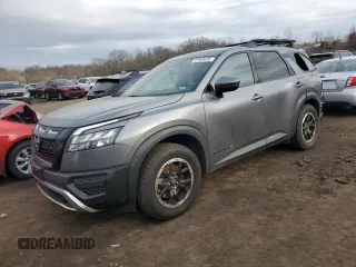 2023 Nissan Pathfinder Rock Creek with VIN 5N1DR3BDXPC227662, listed as a Copart auction lot 47349605 with 23,039 mi miles and Salvage title. Bid and sale history available at DreamBid. Image 1.