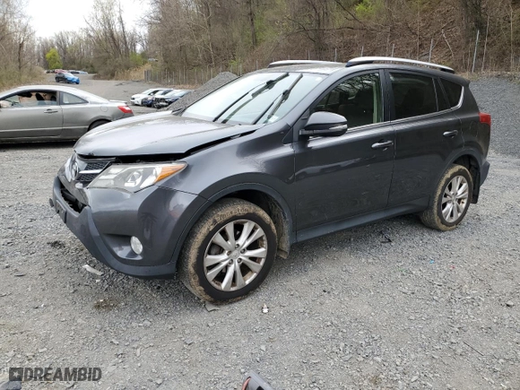 2015 Toyota RAV4 Limited with VIN JTMDFREV8FD122518, listed as a Copart auction lot 53871675 with 110,800 mi miles and Salvage Title. Bid and sale history available at carsss.com. Image 1.