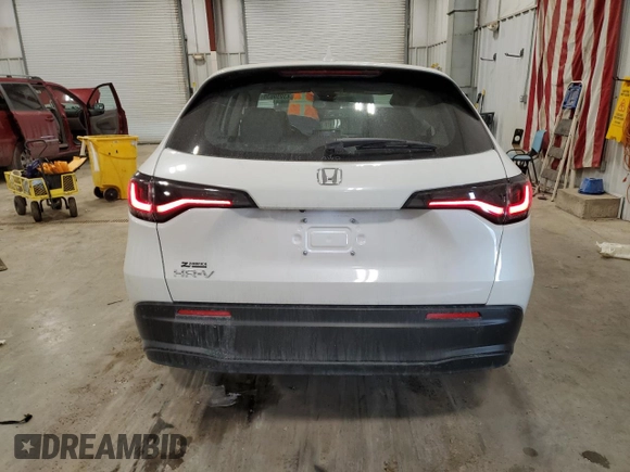 2024 Honda HR-V LX with VIN 3CZRZ2H3XRM772792, listed as a Copart auction lot 43959635 with 4,163 mi miles and Salvage title. Bid and sale history available at DreamBid. Image 6.