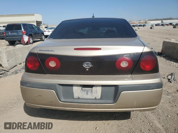 2005 Chevrolet Impala with VIN 2G1WF52E259288172, listed as a Copart auction lot 51921375 with 166,249 mi miles and Salvage Title. Bid and sale history available at DreamBid. Image 6.
