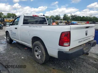 2012 Ram 1500 ST with VIN 3C6JD6DP4CG276742, listed as a Copart auction lot 57086145 with 200,771 mi miles and Salvage title. Bid and sale history available at DreamBid. Image 2.